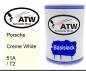Preview: Porsche, Creme White, 51A / T2: 500ml Lackdose, von ATW Autoteile West.